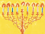 Hanukkah Art Card