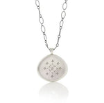 Nebula Diamonds and Sterling Silver Pendant Necklace