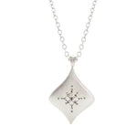Pulsar Diamond Sterling Silver Pendant Necklace