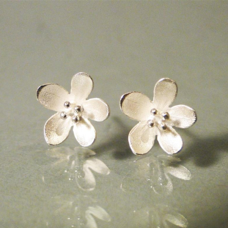 Earrings with sterling silver post sales