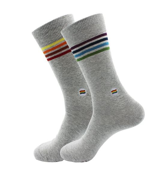 Grey Rainbow Socks That Save LGBTQ Lives