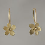 Apple Blossom 18 Karat Gold Loop Earrings