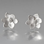 Magnolia Sterling Silver Post Earrings