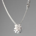 Water Lily Sterling Silver Pendant Necklace