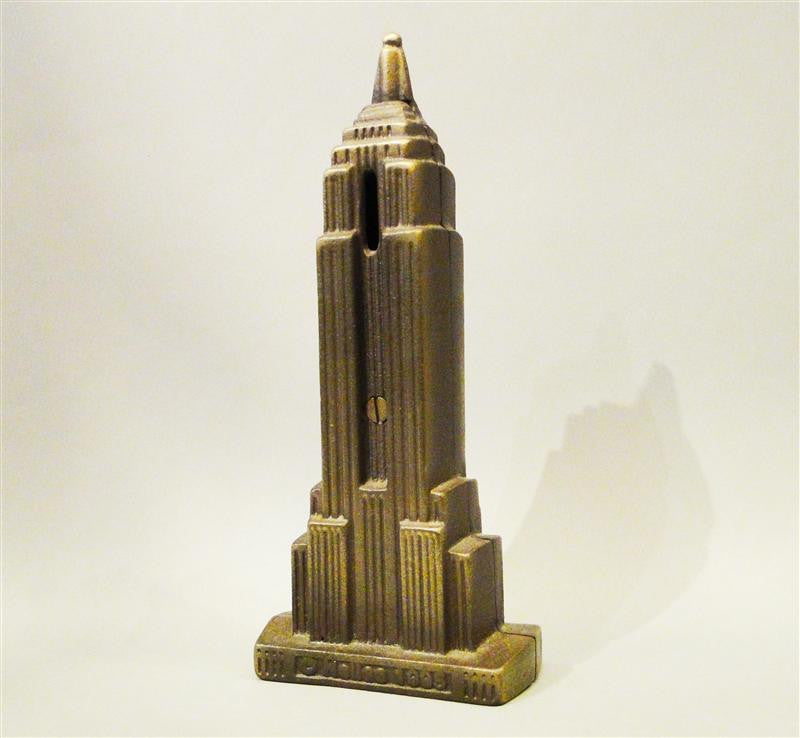 Cast Bronze Empire State Building Coin Bank