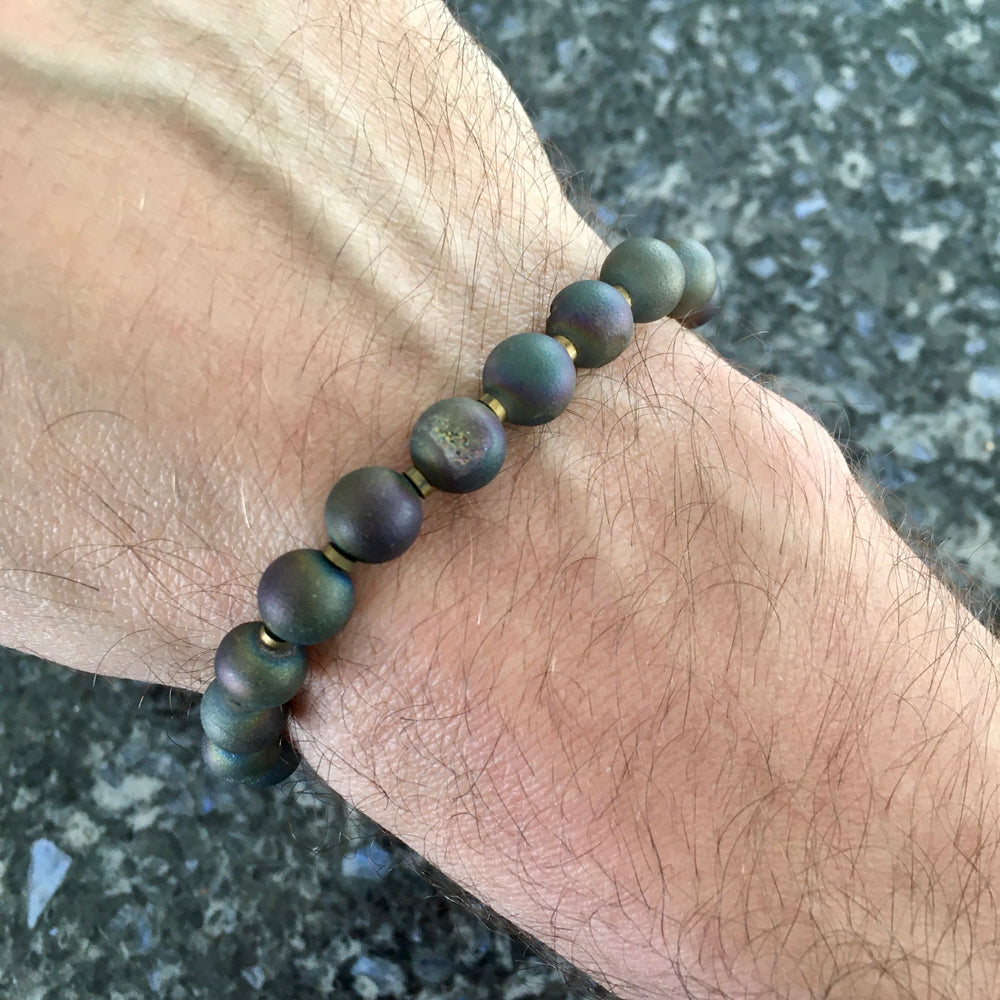 Fair Trade Druzy Stone Bead Bracelets