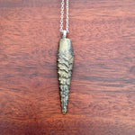 Bronze Succulent Dagger Leaf Necklace