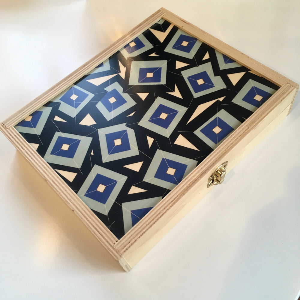 FSC Certified Art Deco Birch Travel Backgammon Sets