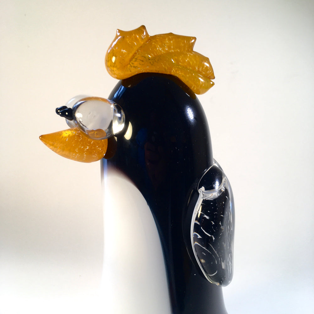 Glass Cartoon Penguin