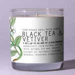Just Bee Black Tea Vetiver Scented Candle