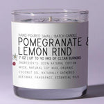 Just Bee Pomegranate Lemon Rind Scented Candle