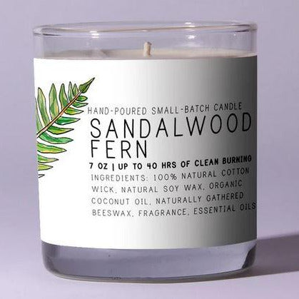 Just Bee Sandalwood Fern Scented Candle
