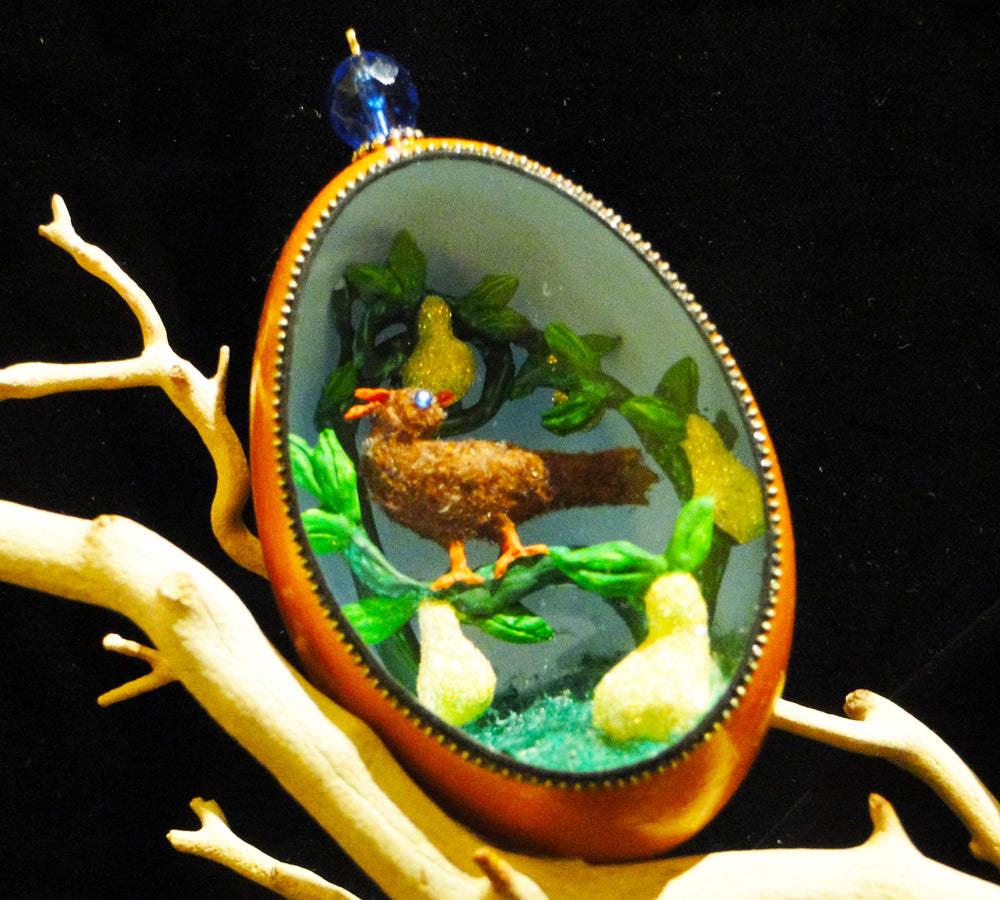 Partridge In A Pear Tree Goose Egg Ornament
