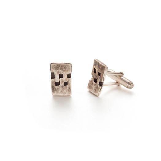Sterling Silver Hinge Cuff Links