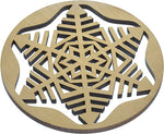 Snowflake Pattern Wood Trivet