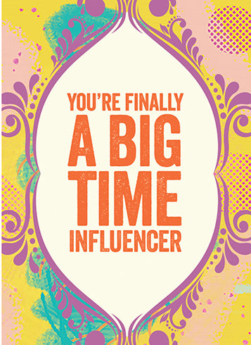 Big Time Influencer New Baby Card