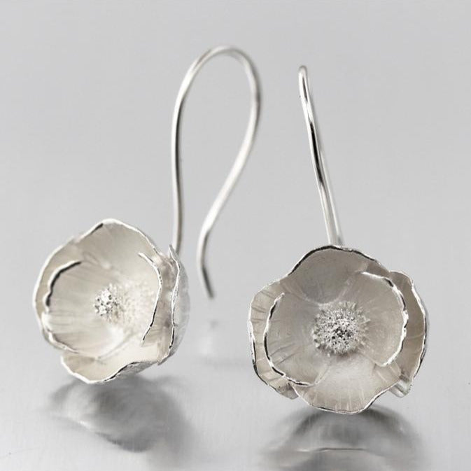 Poppy Sterling Silver Loop Earrings