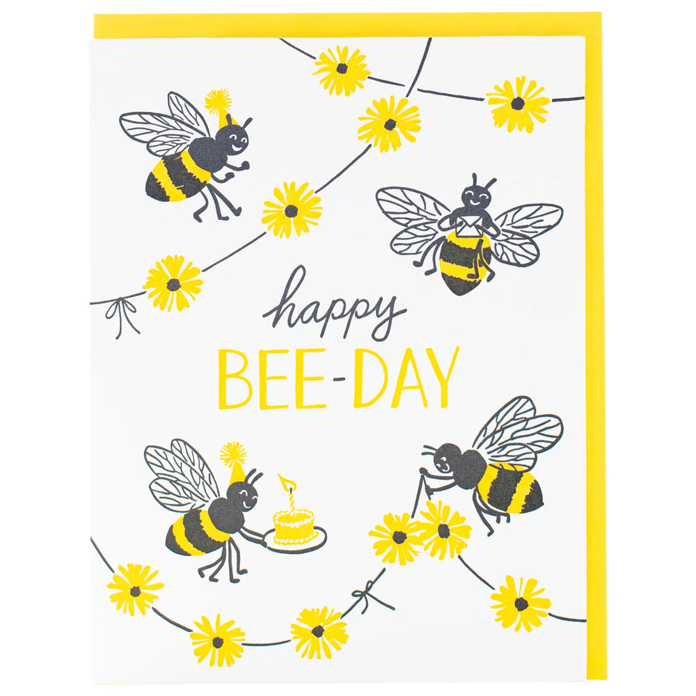 Happy Bee-Day Birthday Card