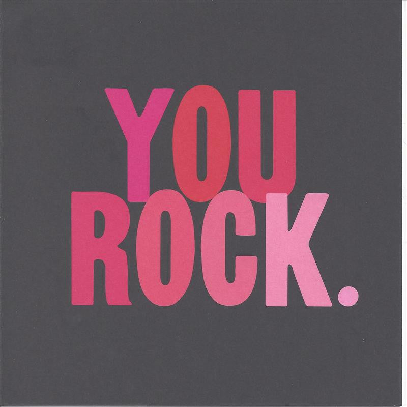 "You Rock."Card