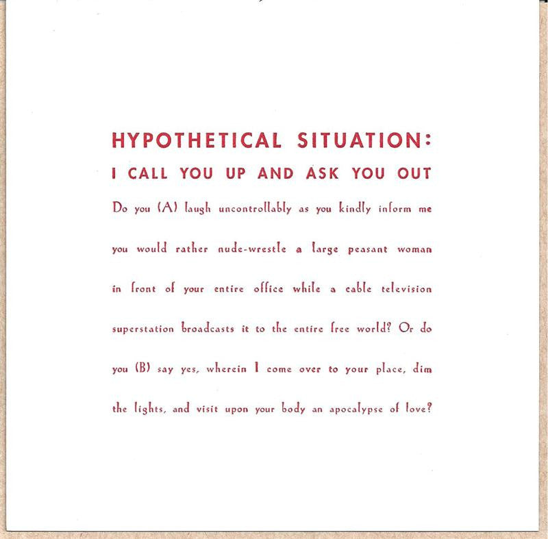 Hypothetical Situation Card