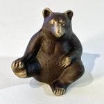 Cast Bronze Yoga Bear