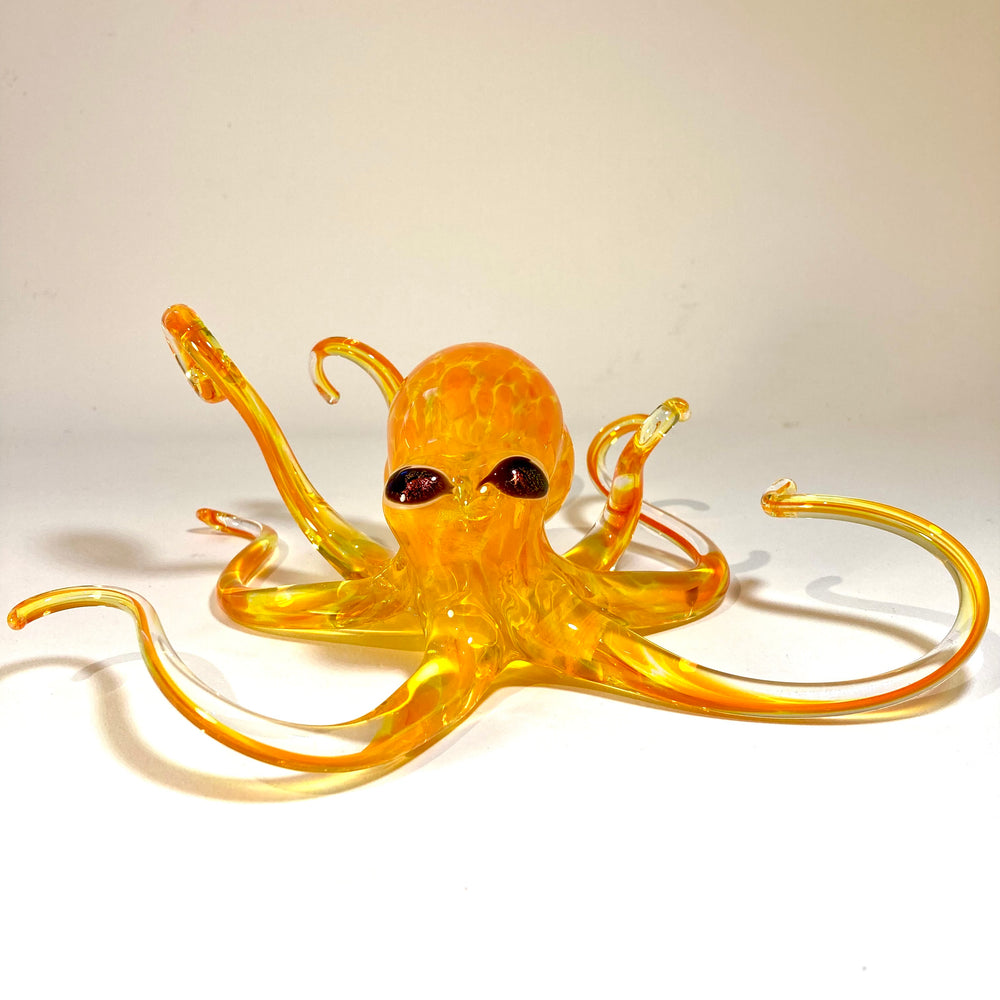 Sunburst Blown Glass Octopus