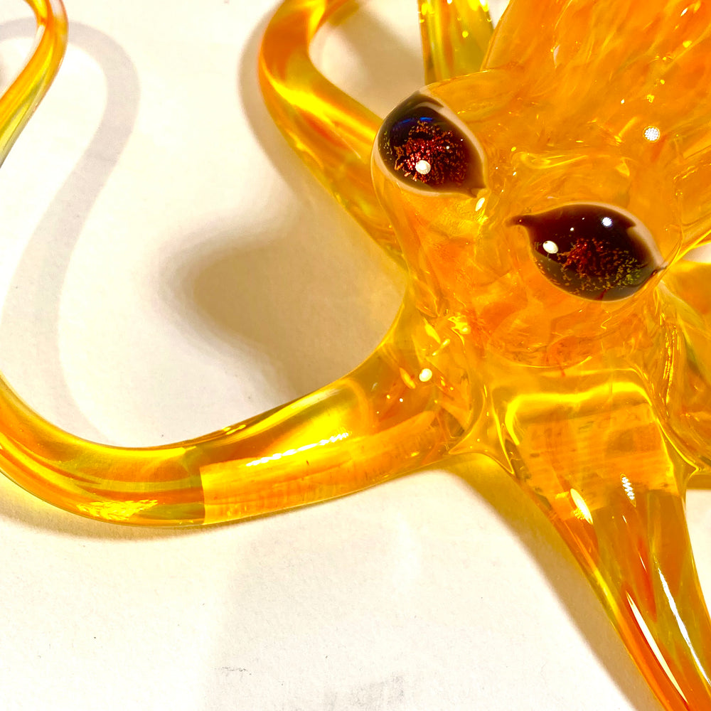 Sunburst Blown Glass Octopus