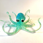 Aqua Blown Glass Octopus