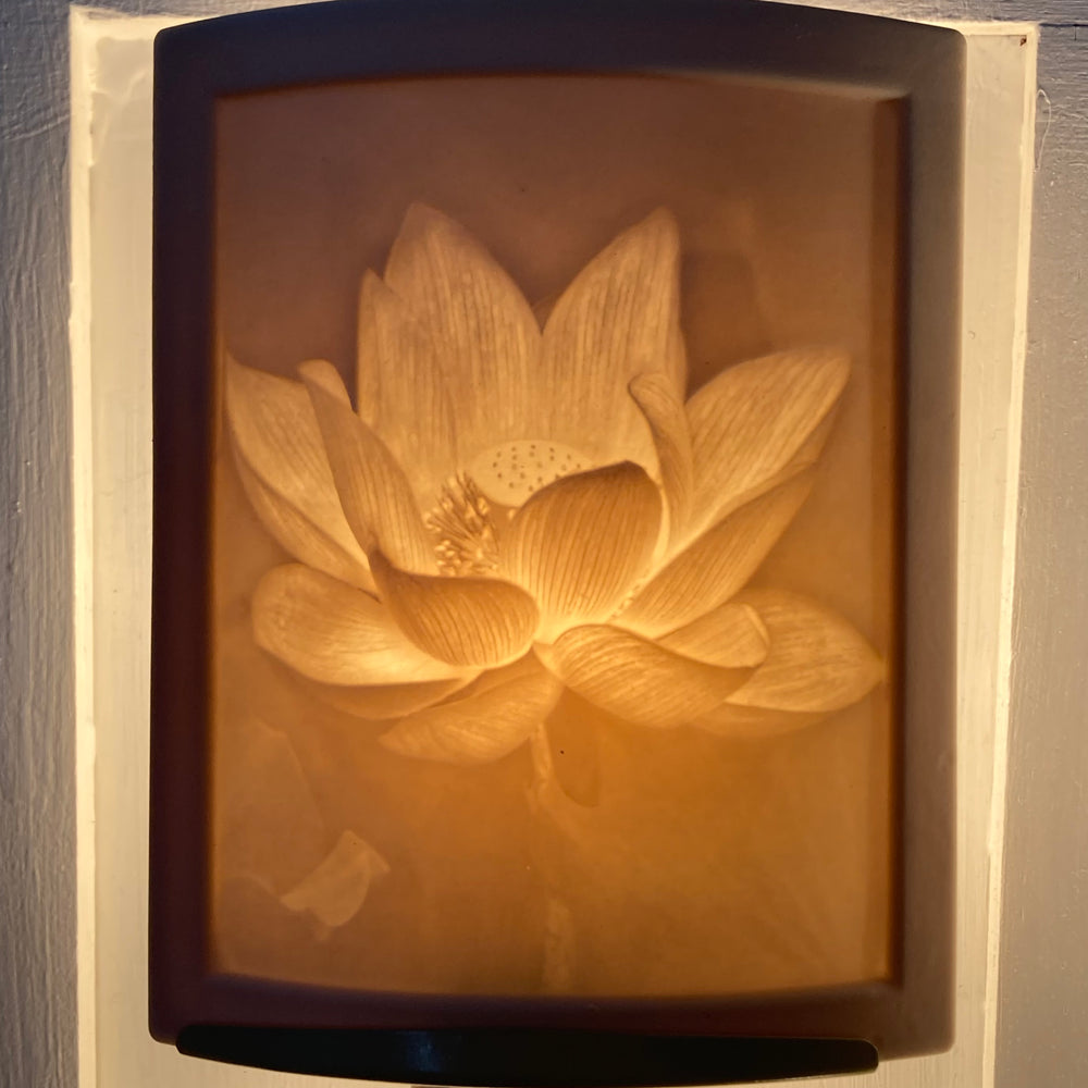 Lotus Flower Porcelain Night Light