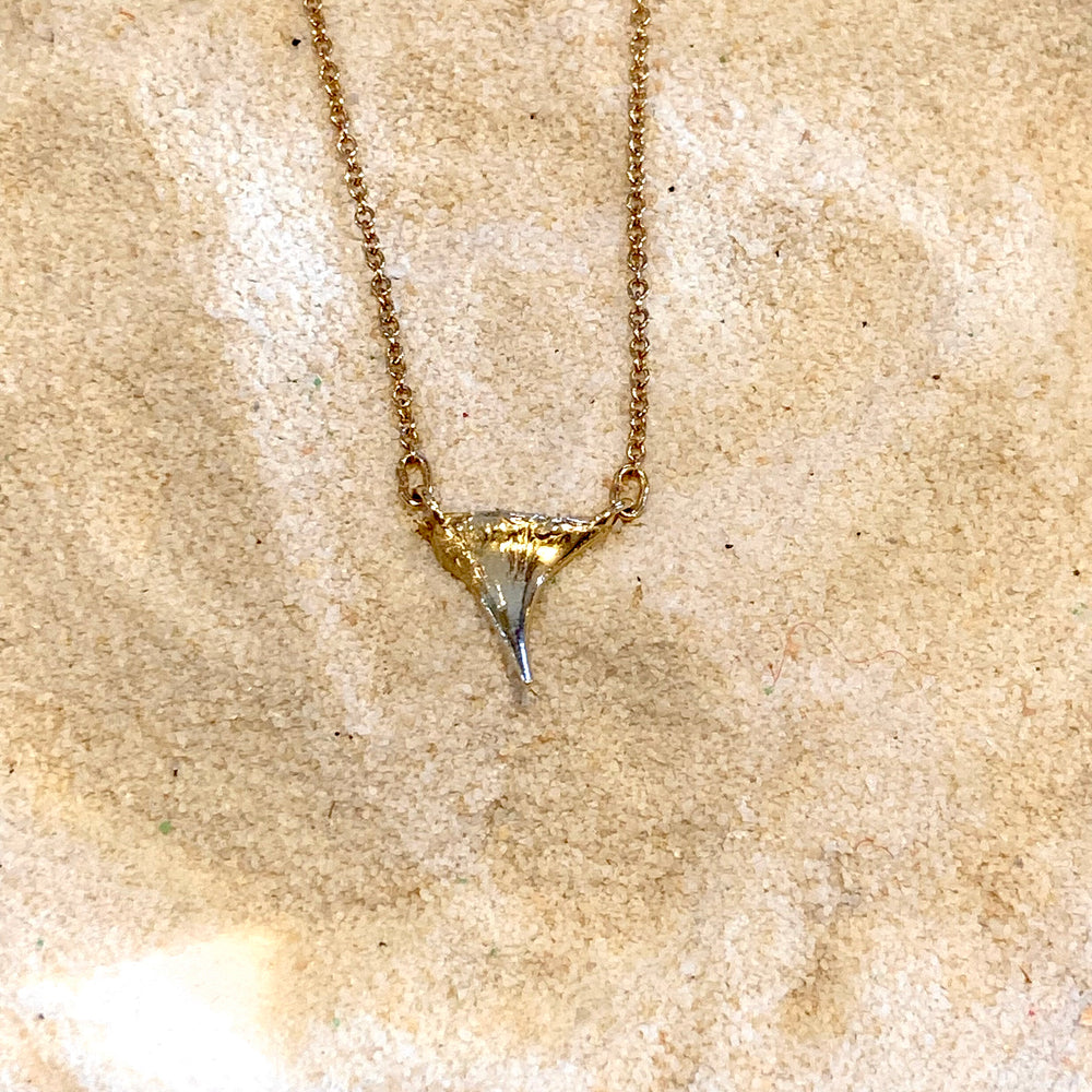 Rose Thorn 14K Gold Pendant Necklace