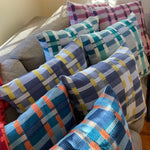 Loomed Cotton Trellis Pillows