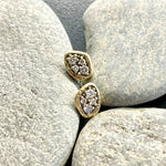 Winter Pond 18K Gold and Diamonds Post Earrings