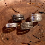 Cooper Barrel Sterling Silver Rings