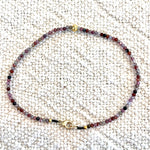 One of a Kind Red Ombre Sapphires with 18K Gold Bracelet