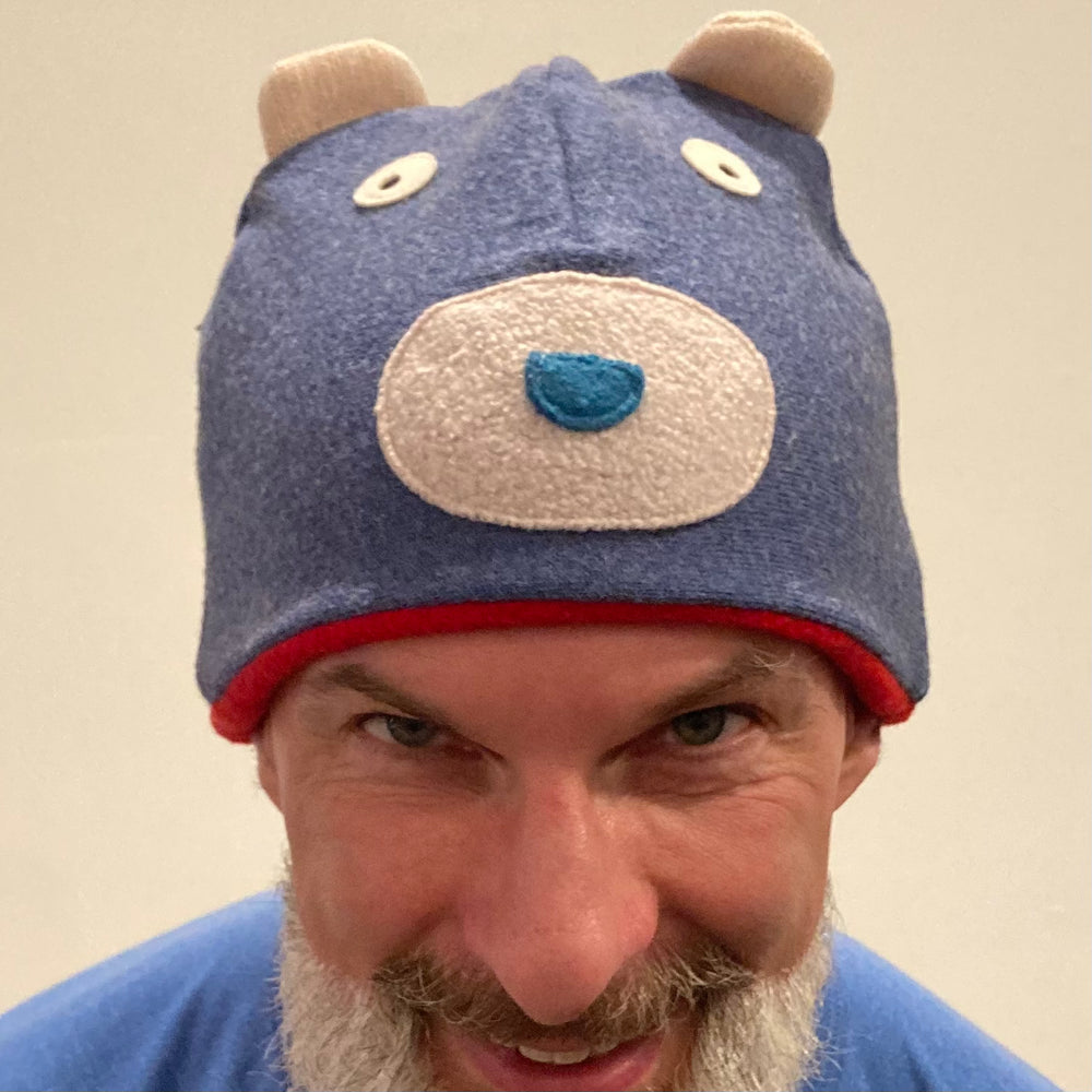 Upcycled Sweater Bear Hat